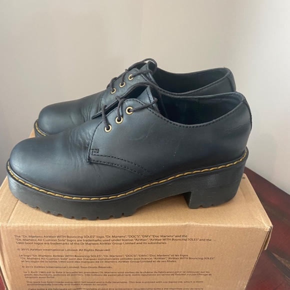 Dr Martens Platform Tie Shriver-Low Black - Picture 4 of 11